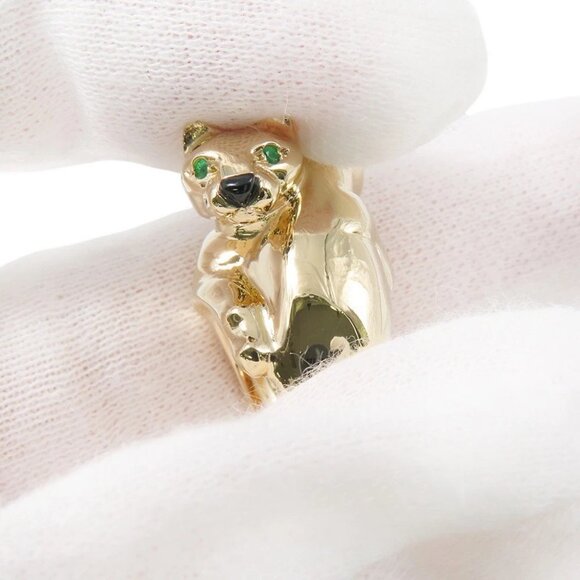 CARTIER PANTHERE Kozari Ring Size 54/#14 18K Yellow Gold - Picture 5 of 9